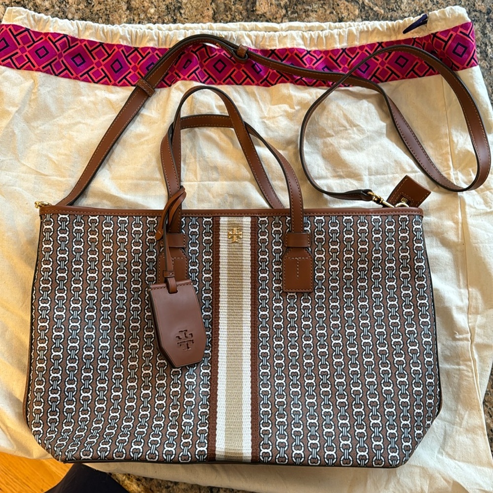 Tory Burch small Gemini link tote